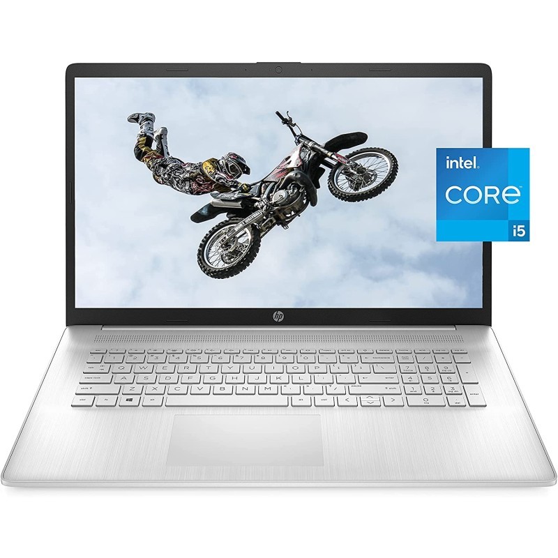 HP惠普 17笔记本电脑、第11 代 Intel Core i5-1135G7、8 GB RAM、256 GB SSD 存储、17.3寸 HD+ 显示屏Windows 10 Home、防眩光屏幕、长电池寿命、网络摄像头和双麦克风