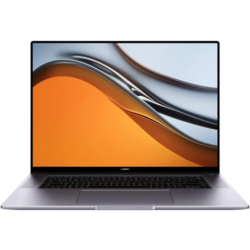 HUAWEI 华为 MateBook 16,AMD Ryzen 5 5600H,16GB RAM,512GB NVMe PCIe SSD,16英寸笔记本电脑,2.5K 全视图显示屏,超薄金属外壳,指纹传感器,自由*至Windows 11,低