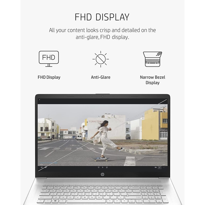 HP Pavilion 17.3英寸 IPS FHD笔记本电脑(2022型号)Intel Core i5-1155G7(Beats i7-1165G7),Intel Iris Xe 显卡,16GB RAM,512GB PCIe SS